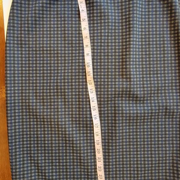 2 Women's Pencil Skirt Max Studio & Kenar Stretch 14 XL Black White Check LOT - Picture 7 of 10